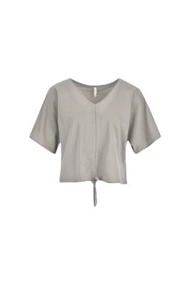 آستین کوتاه جلو گره ای