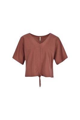 آستین کوتاه جلو گره ای