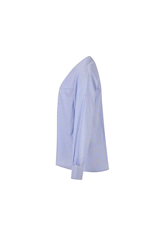 شومیز یقه فرنچ آستین بلند راه راه