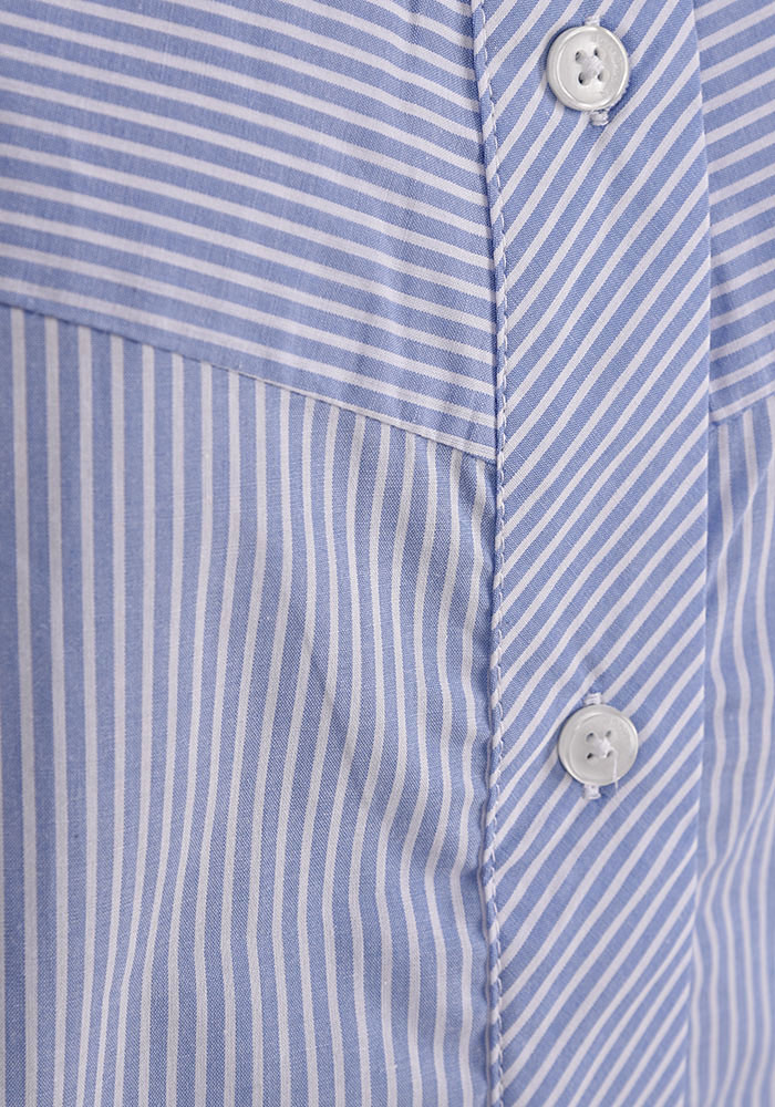 شومیز یقه فرنچ آستین بلند راه راه