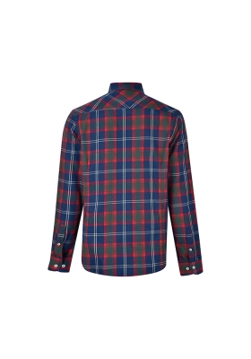 پیراهن پشمی چهارخونه ساده