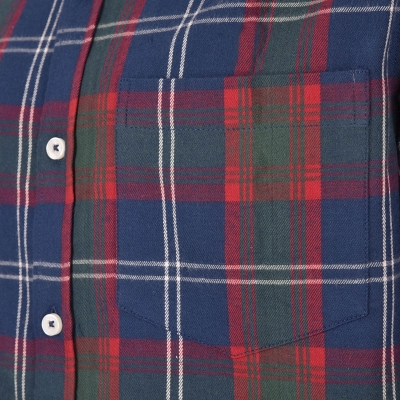 پیراهن پشمی چهارخونه ساده