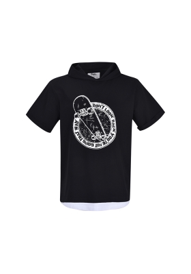 تی شرت آستین کوتاه کلاهدار