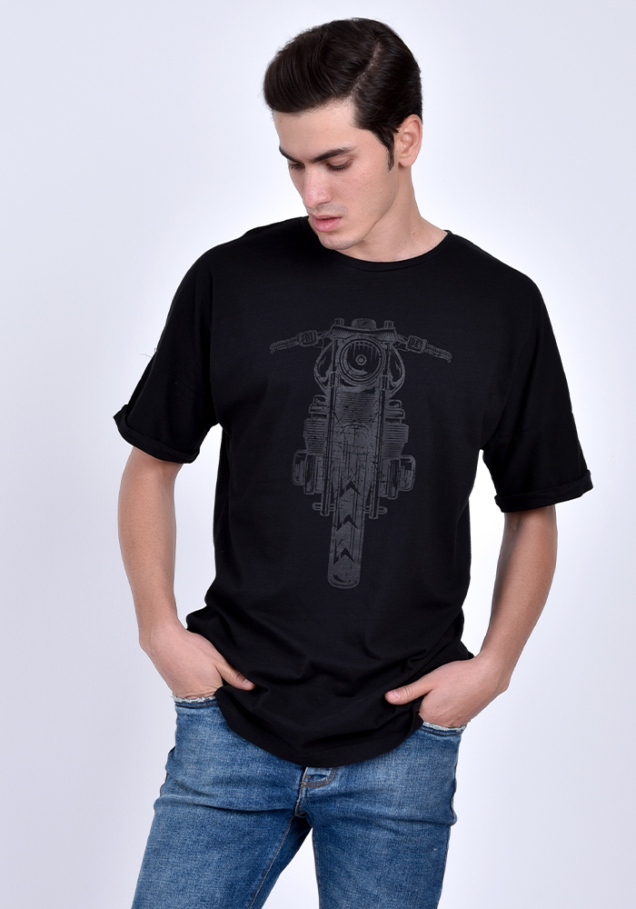 تی شرت آستین کوتاه چاپی مردانه