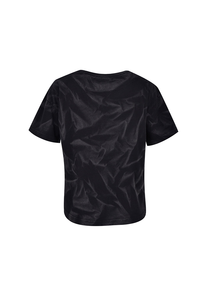 تیشرت آستین کوتاه زنانه یقه گرد با شست  و چاپ 2471