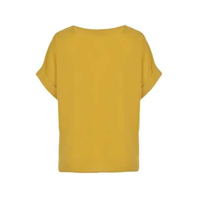 بلوز آستین کوتاه زنانه یقه هفت