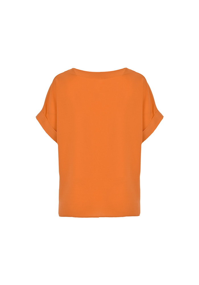 بلوز آستین کوتاه زنانه یقه هفت