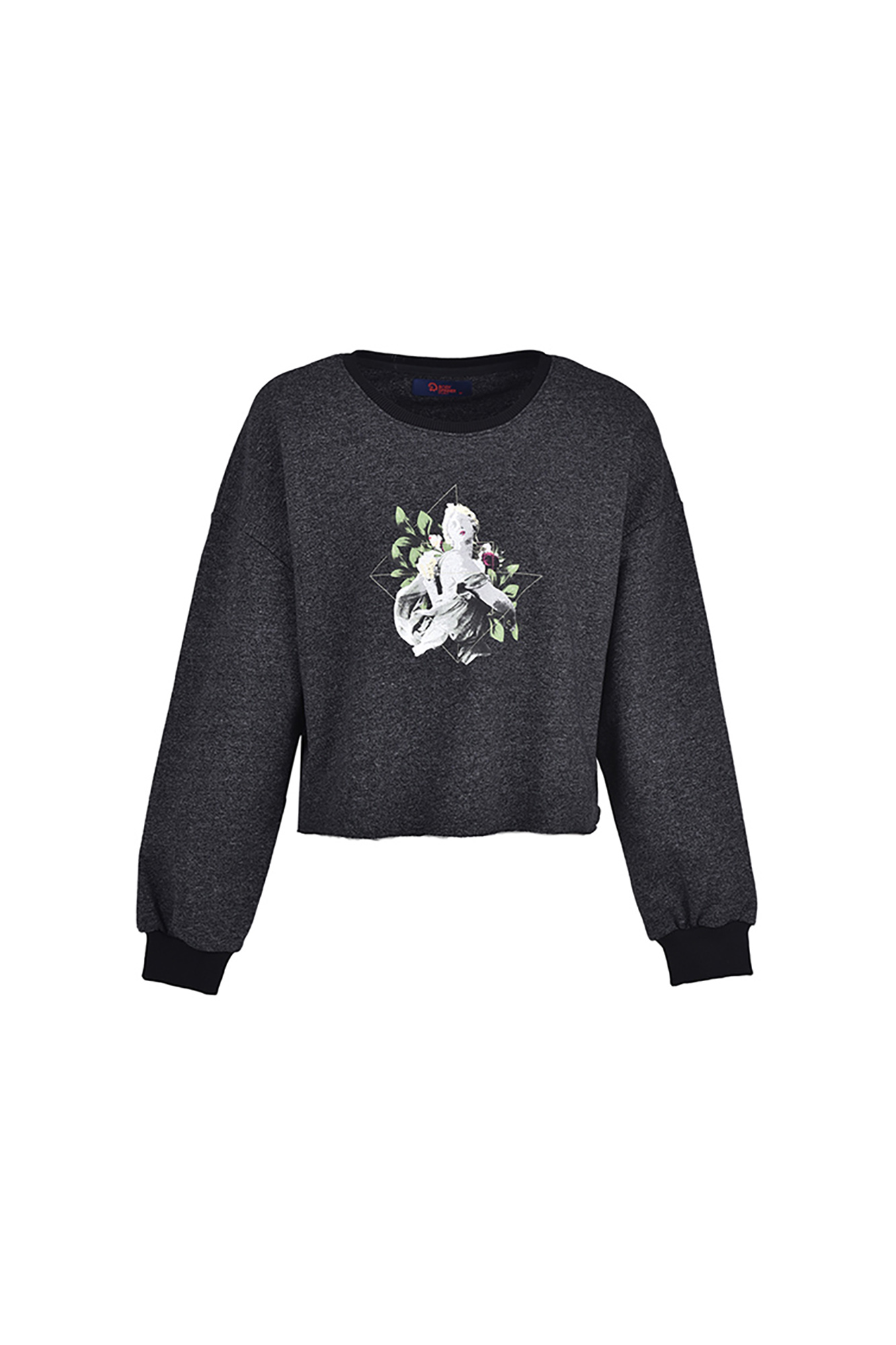 آستین بلند کثیف دوزی چاپی