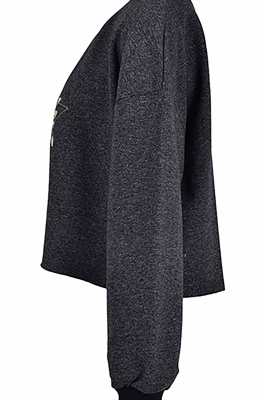 آستین بلند کثیف دوزی چاپی