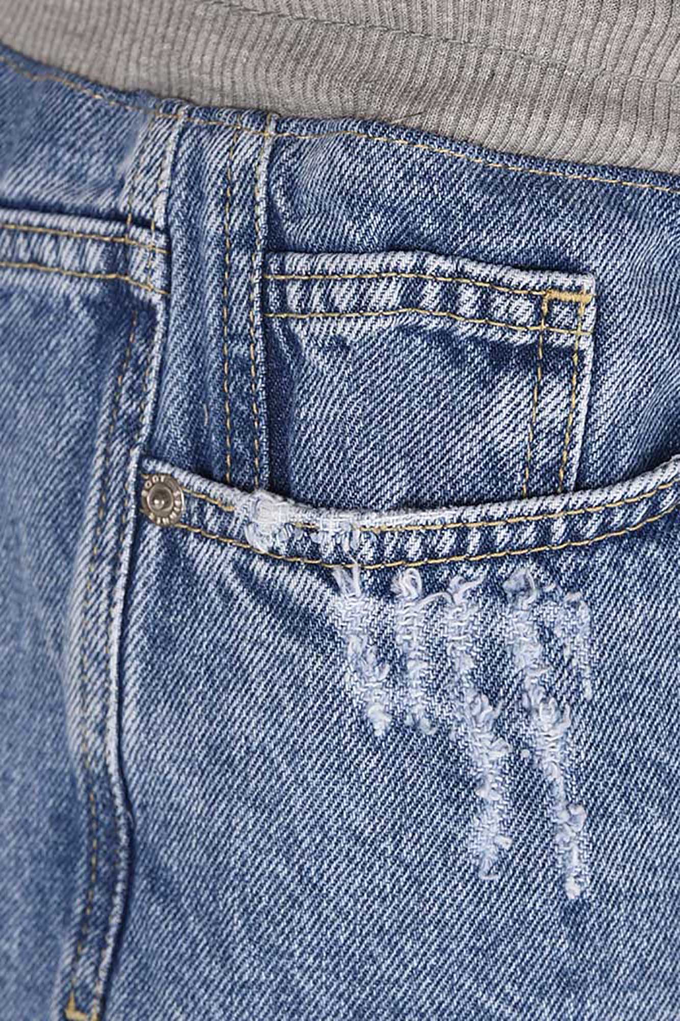 شلوارک جین کمرکش