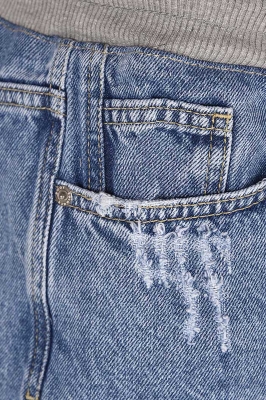 شلوارک جین کمرکش