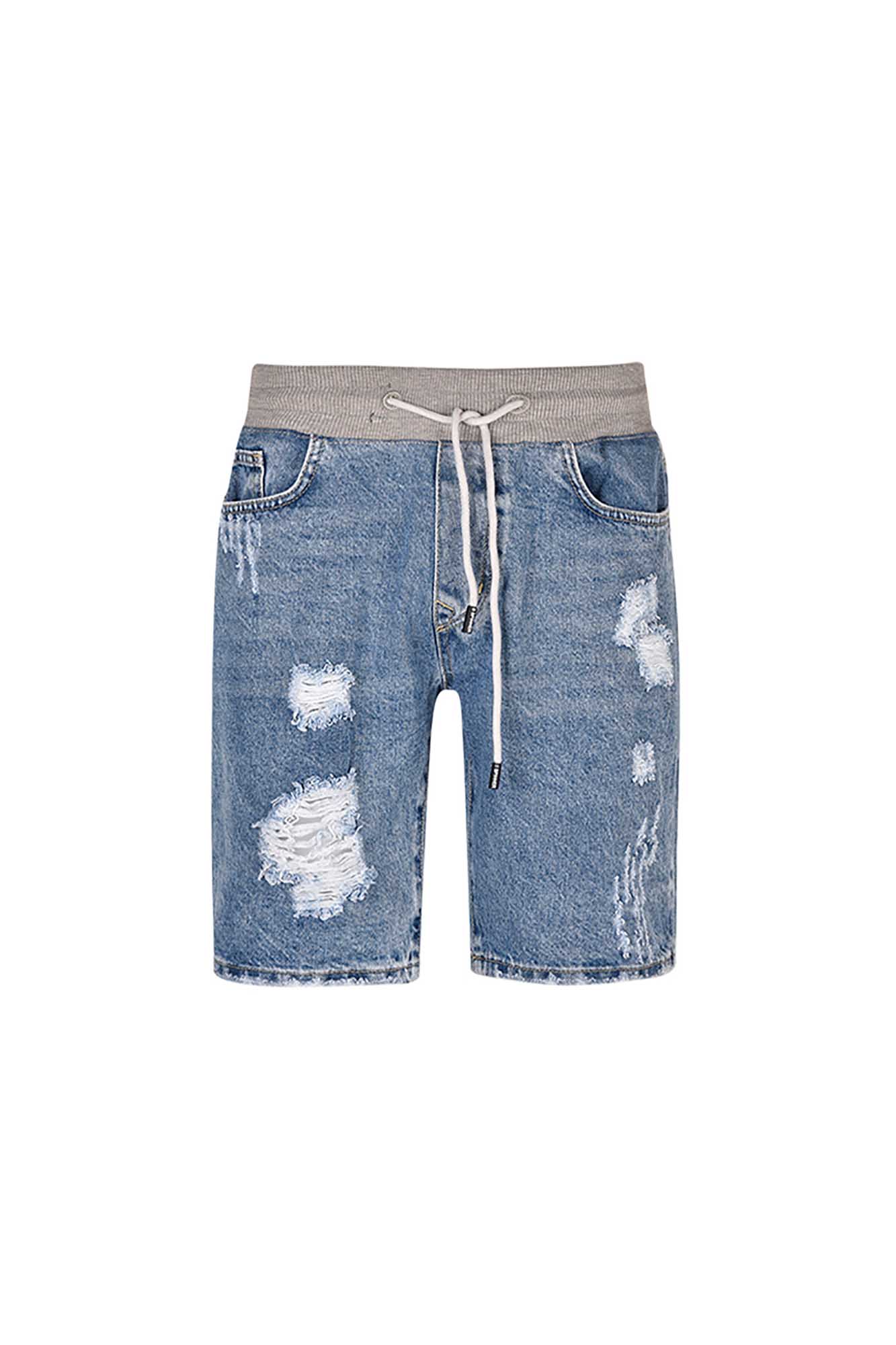 شلوارک جین کمرکش