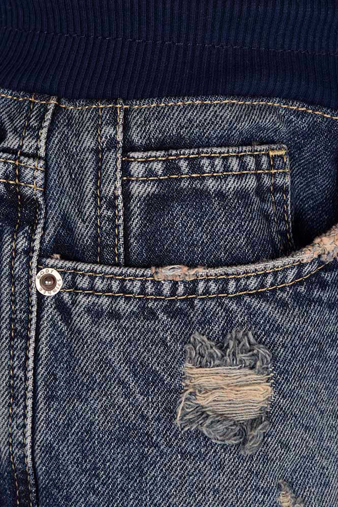 شلوارک جین کمرکش