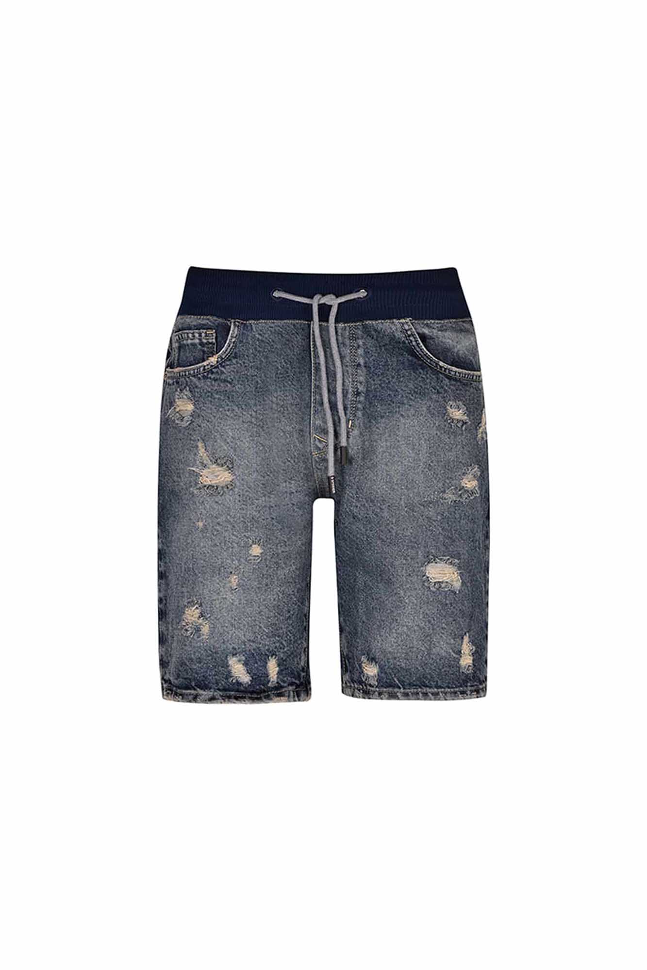 شلوارک جین کمرکش