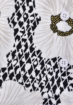 شومیز زنانه کراپ آستین پاکتی