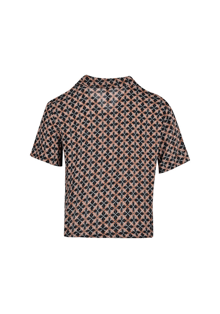 شومیز زنانه کراپ آستین پاکتی