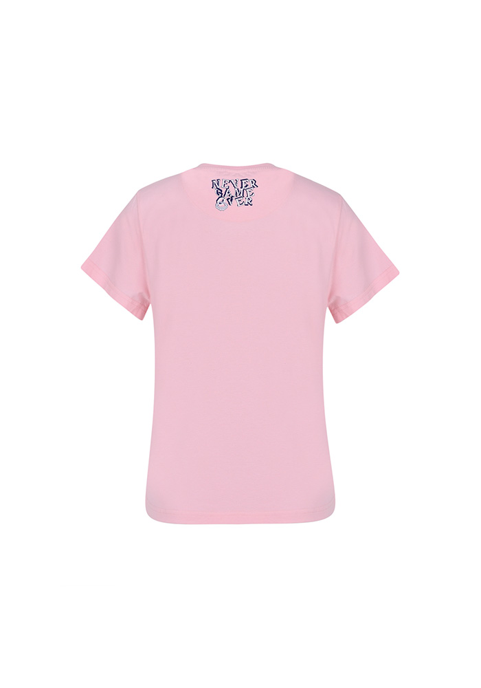 تیشرت یقه گرد آستین کوتاه چاپی