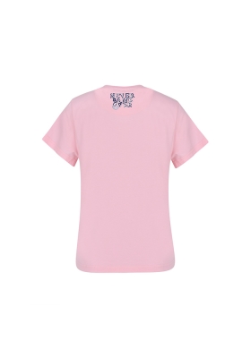 تیشرت یقه گرد آستین کوتاه چاپی