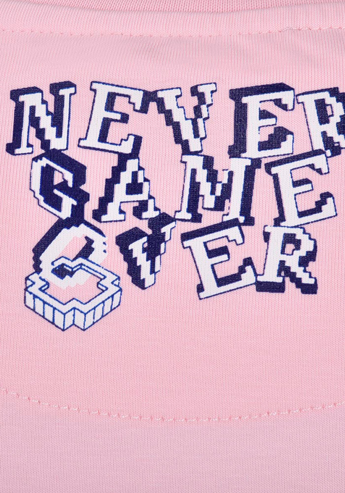 تیشرت یقه گرد آستین کوتاه چاپی