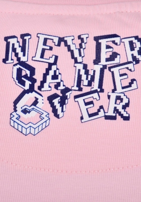 تیشرت یقه گرد آستین کوتاه چاپی