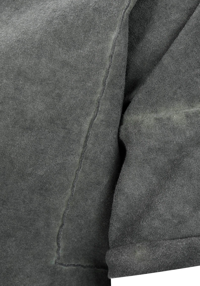 تی شرت یقه گرد سرشانه افتاده رنگرزی شده