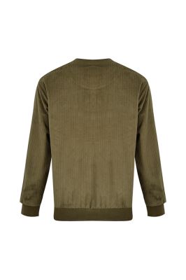 تی شرت آستین بلند مخمل کبریتی