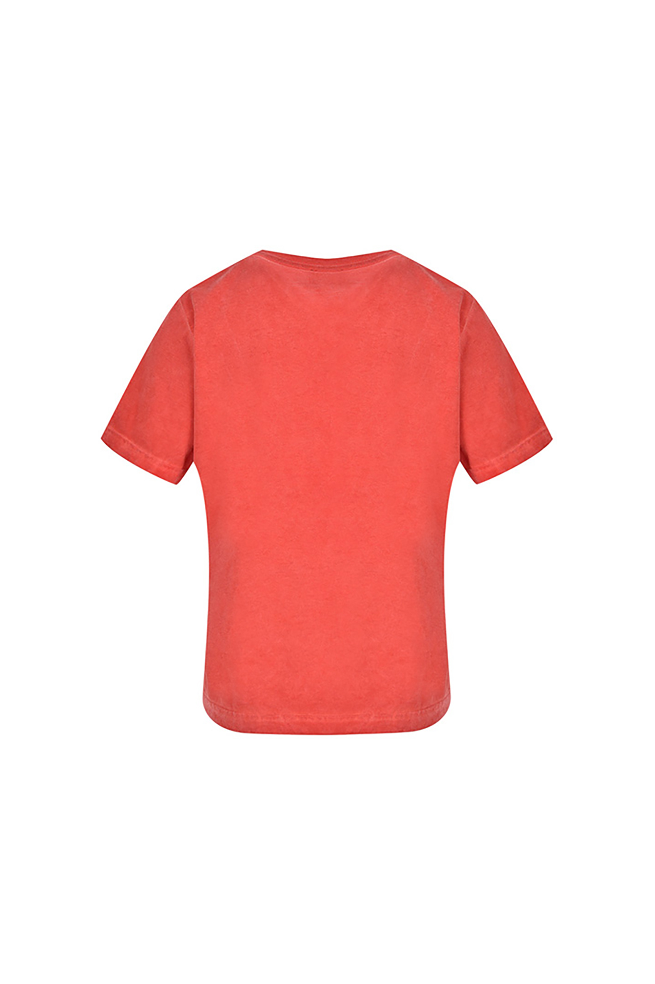 تی شرت زنانه یقه گرد رنگرزی چاپی