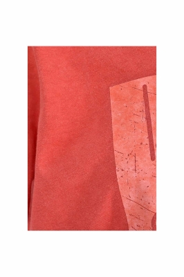 تی شرت زنانه یقه گرد رنگرزی چاپی