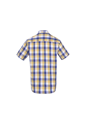 پیراهن آستین کوتاه چهارخونه رگولار فیت