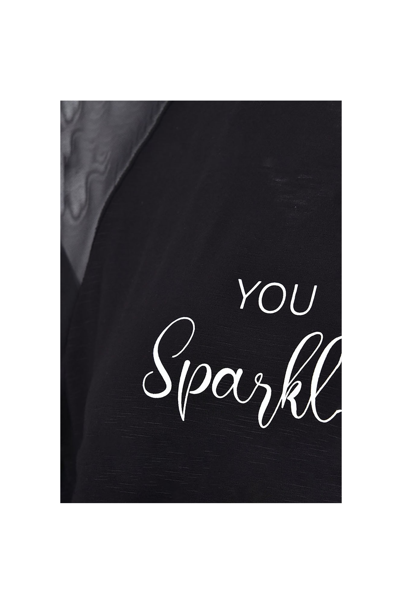 تی شرت آستین توری چاپی