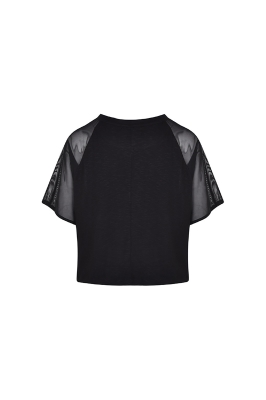 تی شرت آستین توری چاپی