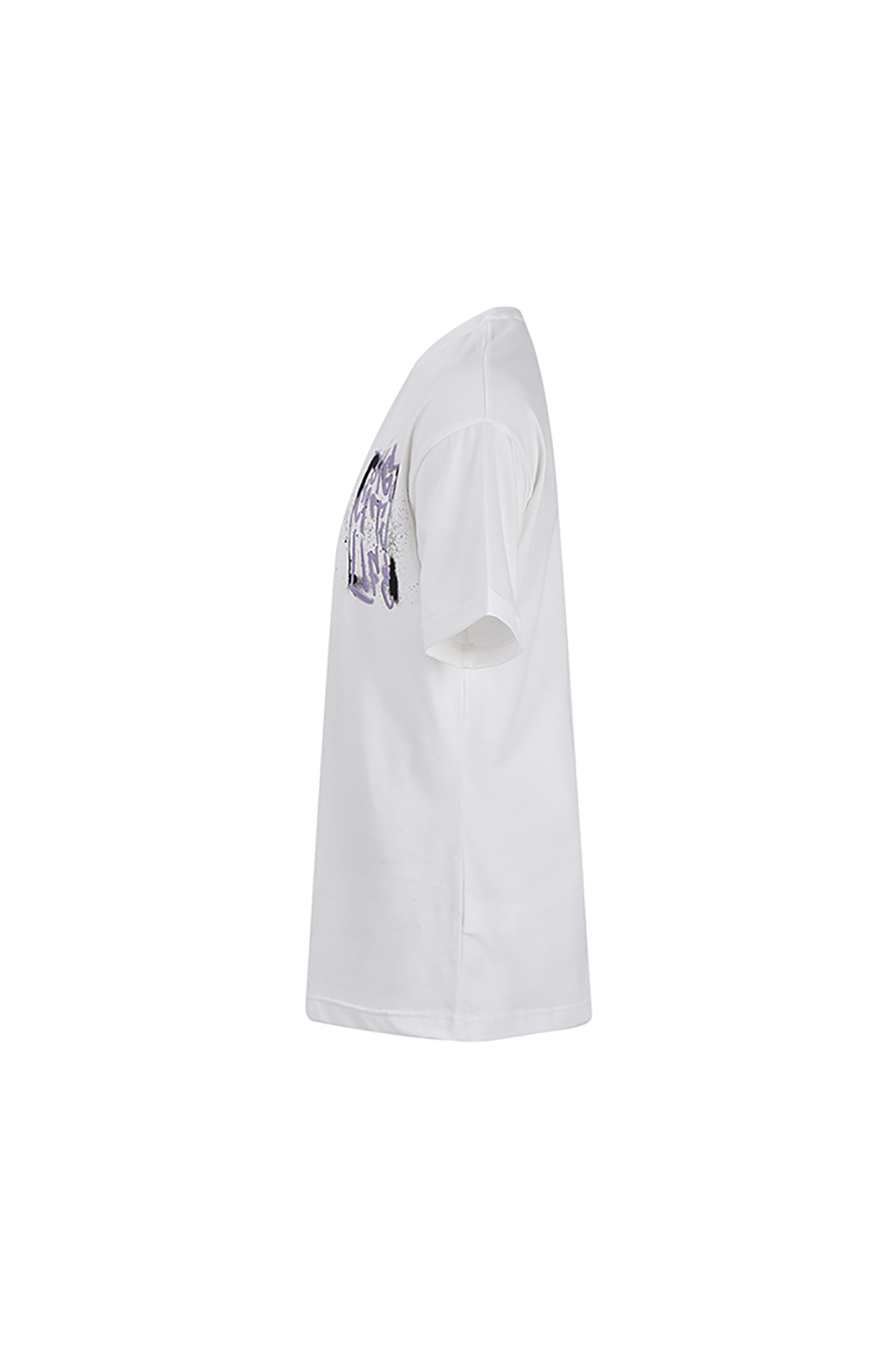 تی شرت آستین کوتاه مردانه با لکه های چاپ