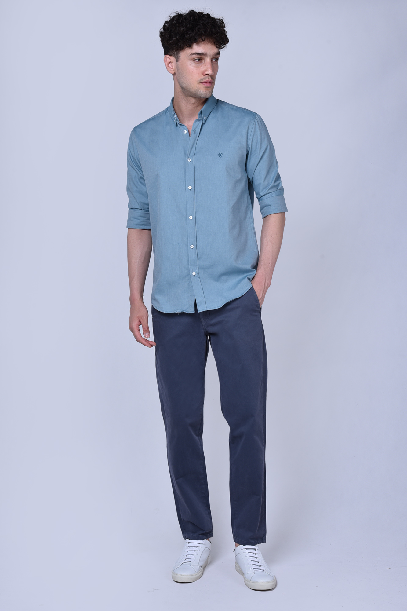 پیراهن آکسفورد آستین بلند اسلیم