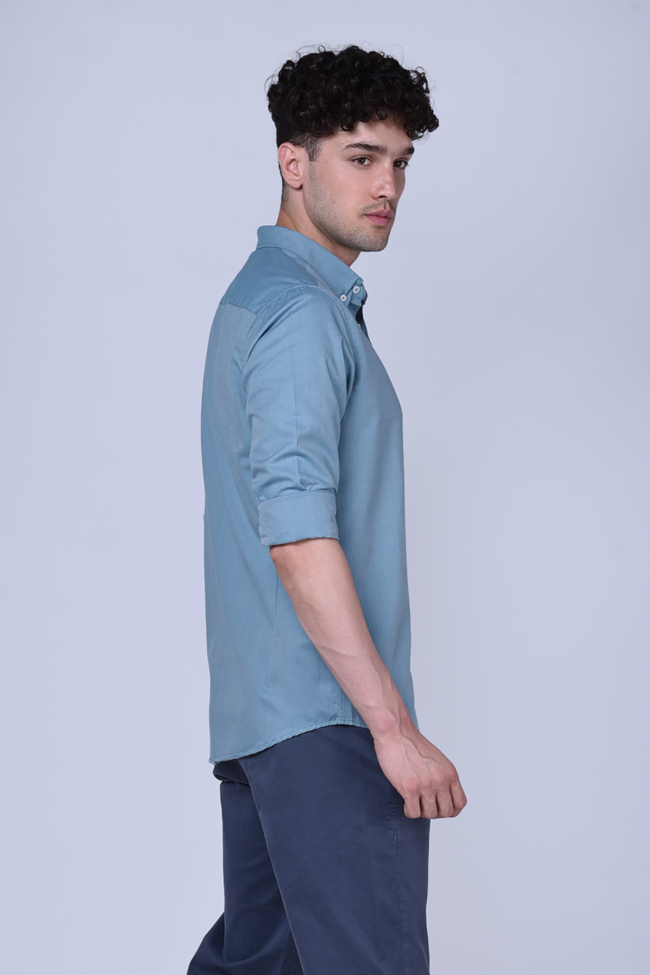 پیراهن آکسفورد آستین بلند اسلیم