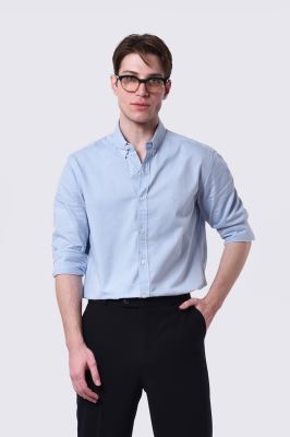 پیراهن آکسفورد آستین بلند اسلیم