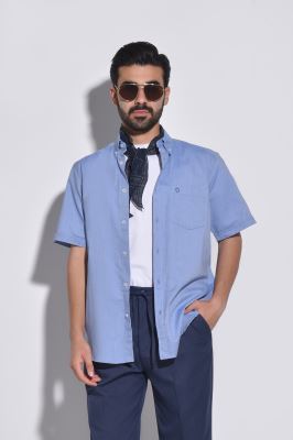 پیراهن آستین کوتاه آکسفورد