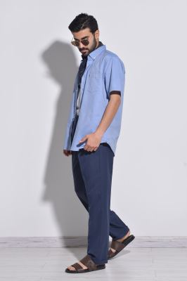 پیراهن آستین کوتاه آکسفورد