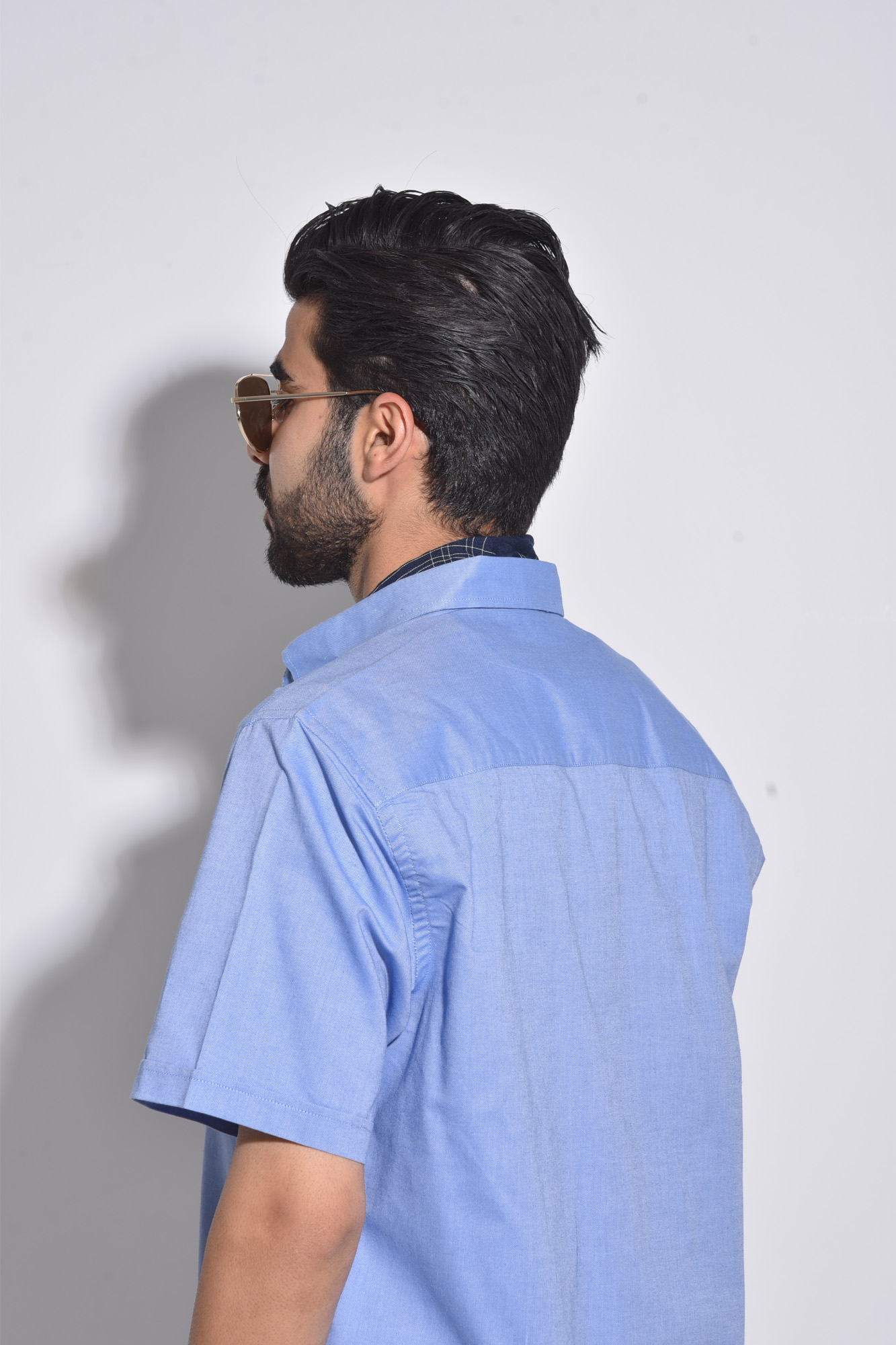 پیراهن آستین کوتاه آکسفورد