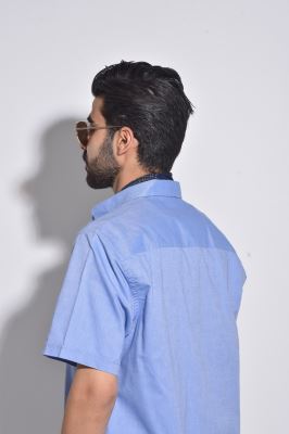 پیراهن آستین کوتاه آکسفورد