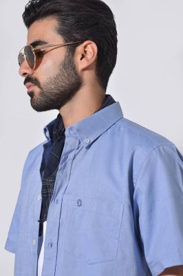 پیراهن آستین کوتاه آکسفورد