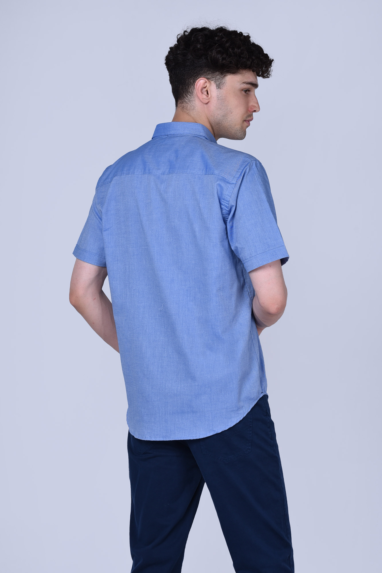 پیراهن آستین کوتاه آکسفورد