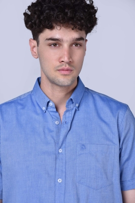 پیراهن آستین کوتاه آکسفورد