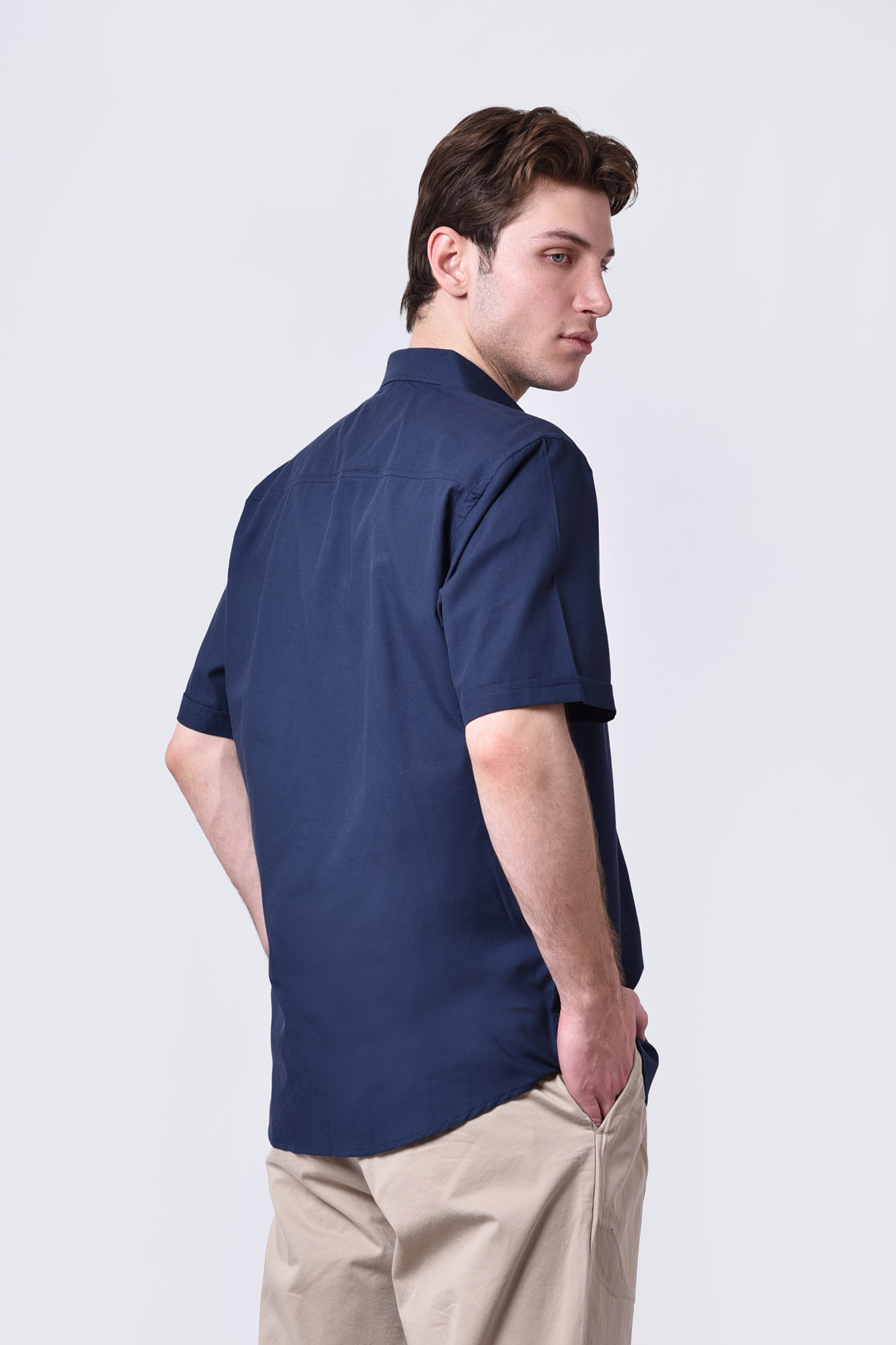 پیراهن آستین کوتاه آکسفورد