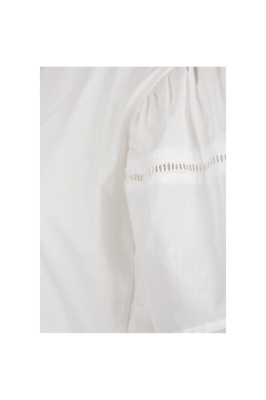 تی شرت زنانه یقه گرد آستین نواری