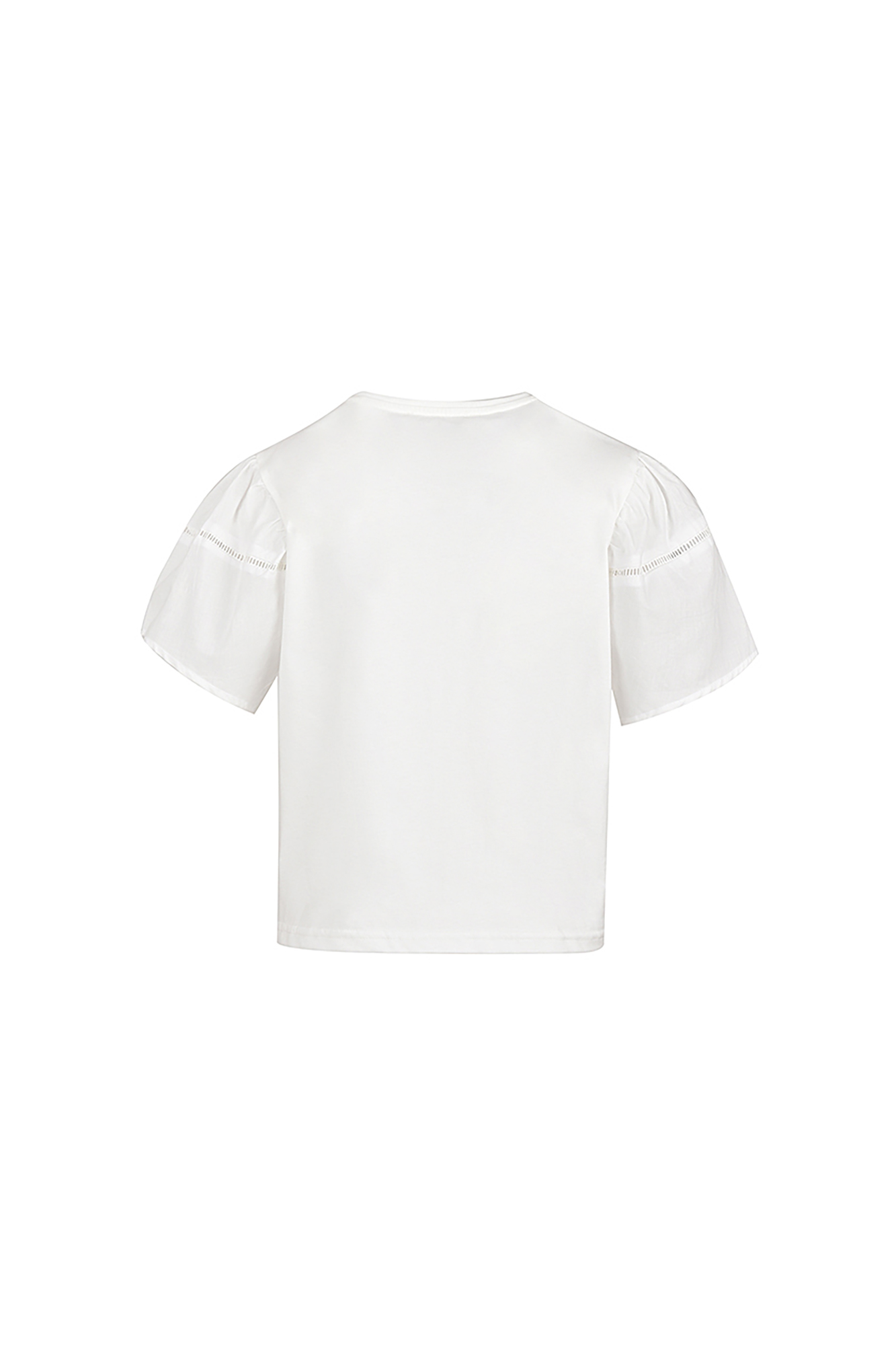 تی شرت زنانه یقه گرد آستین نواری