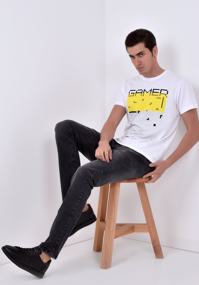 تی شرت آستین کوتاه چاپی