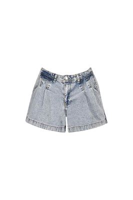 شلوارک جین پیلی دار