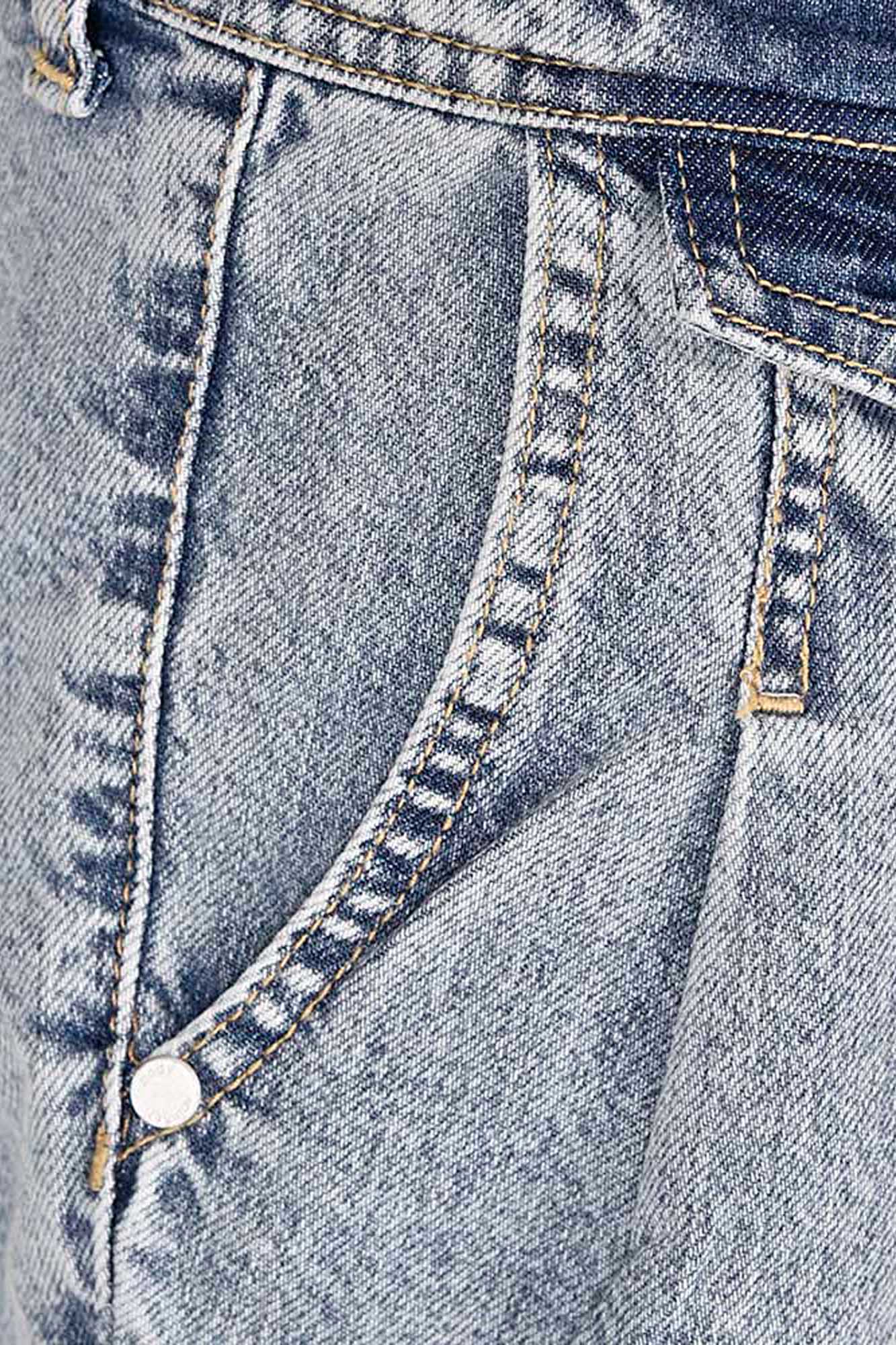 شلوارک جین پیلی دار