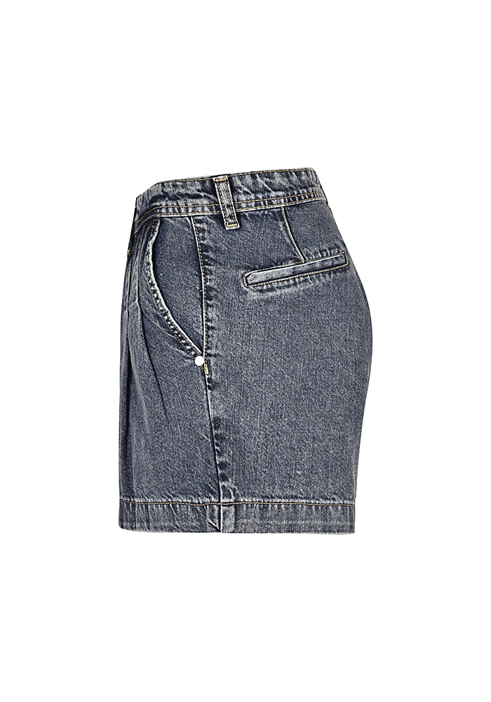 شلوارک جین پیلی دار