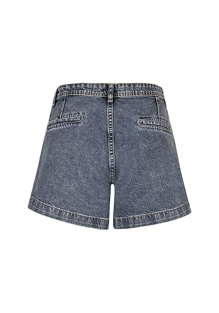 شلوارک جین پیلی دار